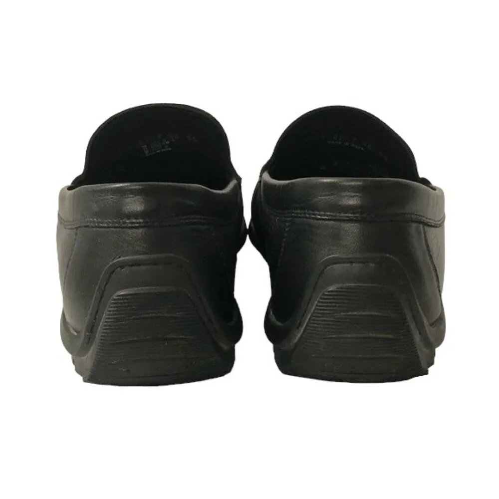 ECCO Black Slip On Driving Racing Loafers Casual Comfort Shoes US 11.5 EU 46 VGC